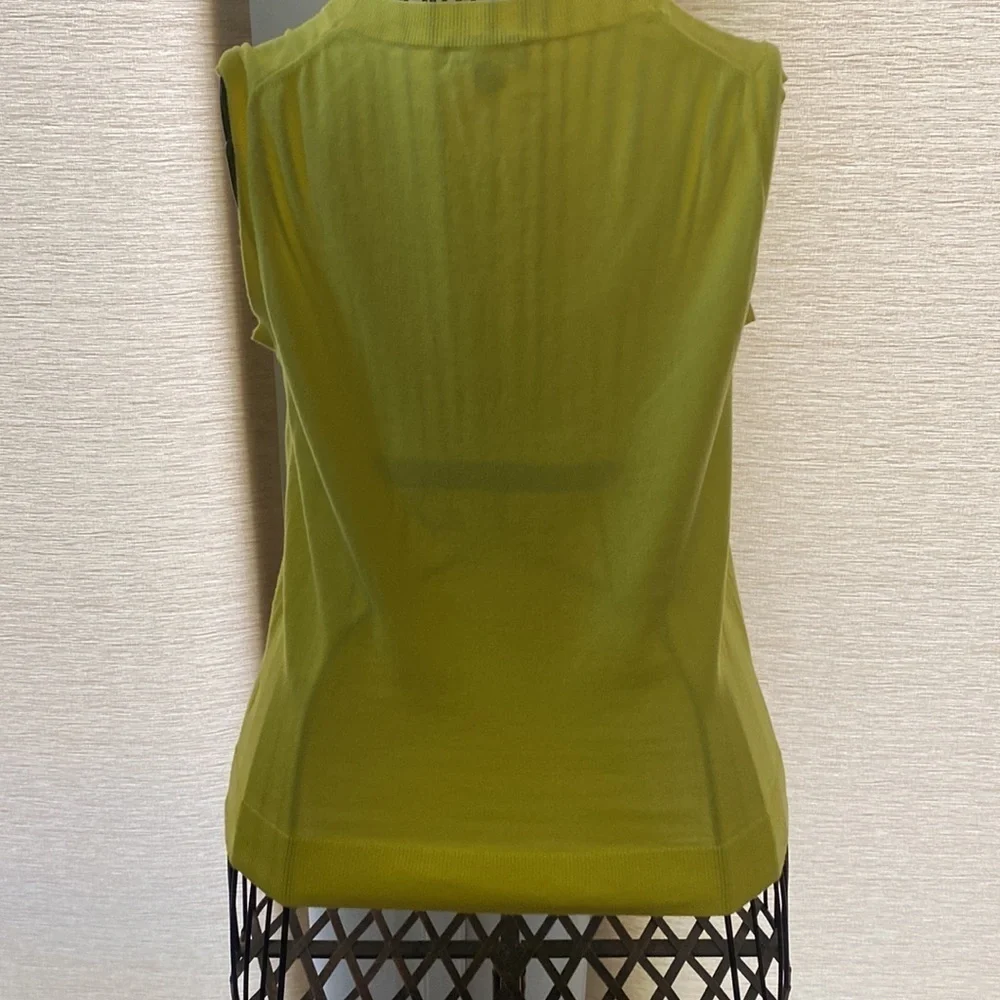 J Crew yellow sleeveless sweater